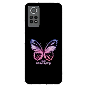 Picasee silikonowe przeźroczyste etui na Xiaomi Redmi Note 12 Pro 4G - Diamanty Purple