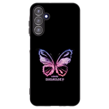 Picasee silikonowe czarne etui na Samsung Galaxy A15 A156B 5G - Diamanty Purple