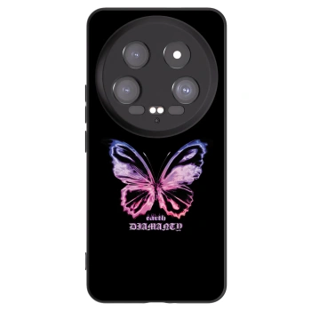 Picasee silikonowe czarne etui na Xiaomi 14 Ultra - Diamanty Purple