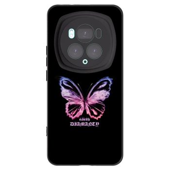 Picasee silikonowe czarne etui na Honor Magic6 Pro - Diamanty Purple