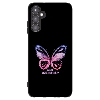 Picasee silikonowe czarne etui na Samsung Galaxy A05s A057G - Diamanty Purple