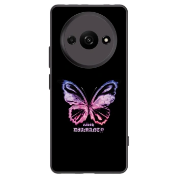 Picasee silikonowe czarne etui na Xiaomi Redmi A3 - Diamanty Purple