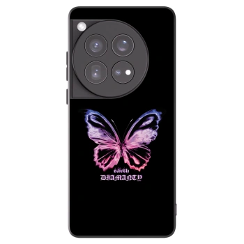 Picasee silikonowe czarne etui na OnePlus 12 5G - Diamanty Purple