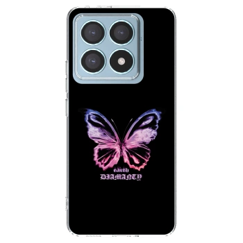 Picasee silikonowe przeźroczyste etui na Xiaomi 14T Pro - Diamanty Purple