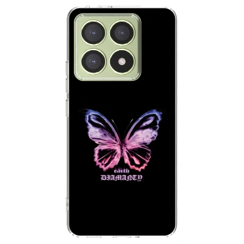 Picasee silikonowe przeźroczyste etui na Xiaomi 14T - Diamanty Purple