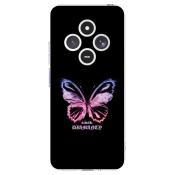 Picasee silikonowe przeźroczyste etui na Xiaomi Redmi 14C - Diamanty Purple