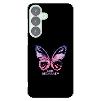 Picasee silikonowe przeźroczyste etui na Samsung Galaxy S25+ 5G - Diamanty Purple