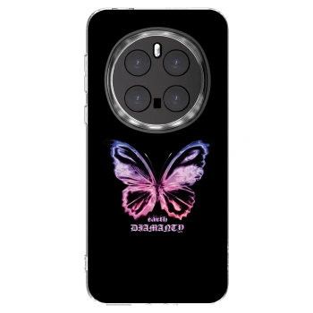 Picasee silikonowe przeźroczyste etui na Honor Magic7 Pro 5G - Diamanty Purple