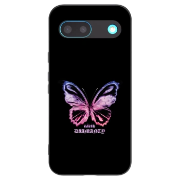 Picasee silikonowe czarne etui na Google Pixel 8 - Diamanty Purple