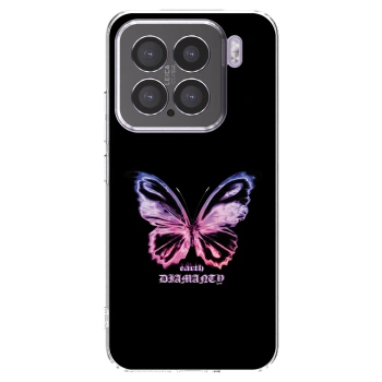 Picasee silikonowe przeźroczyste etui na Xiaomi 15 - Diamanty Purple