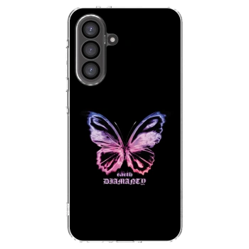 Picasee silikonowe przeźroczyste etui na Samsung Galaxy A56 5G A566B - Diamanty Purple