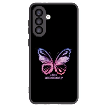 Picasee silikonowe czarne etui na Samsung Galaxy A26 5G A266B - Diamanty Purple