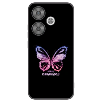 Picasee silikonowe czarne etui na Xiaomi Poco F6 - Diamanty Purple