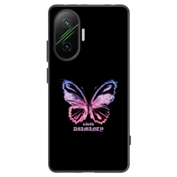 Picasee silikonowe czarne etui na Xiaomi Poco F7 Pro 5G - Diamanty Purple