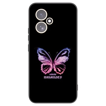 Picasee silikonowe czarne etui na Honor 400 5G - Diamanty Purple