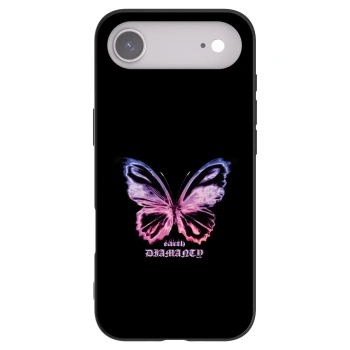 Picasee silikonowe czarne etui na Apple iPhone Air - Diamanty Purple