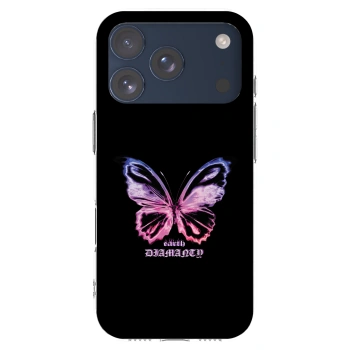 Picasee silikonowe przeźroczyste etui na Apple iPhone 17 Pro - Diamanty Purple