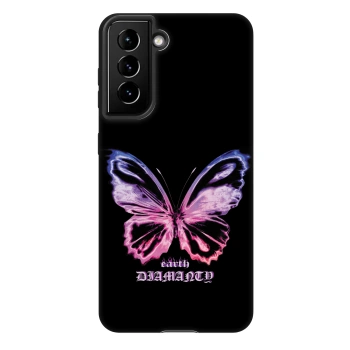 Etui na Samsung Galaxy S21 FE 5G - Diamanty Purple