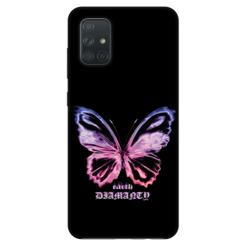 Etui na Samsung Galaxy A71 A715F - Diamanty Purple