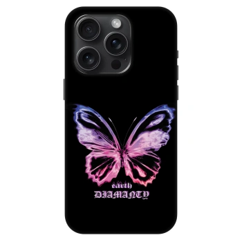 Etui na Apple iPhone 15 Pro - Diamanty Purple