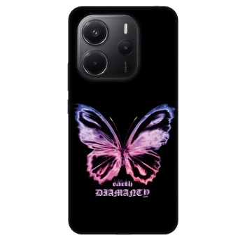 Etui na Xiaomi Redmi Note 14 4G - Diamanty Purple