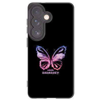 Picasee silikonowe czarne etui na Samsung Galaxy S26 - Diamanty Purple