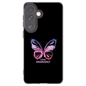 Picasee silikonowe czarne etui na Samsung Galaxy S26+ - Diamanty Purple