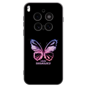 Picasee silikonowe czarne etui na Vivo X300 Pro - Diamanty Purple