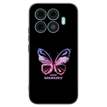 Picasee silikonowe czarne etui na Xiaomi 17T - Diamanty Purple