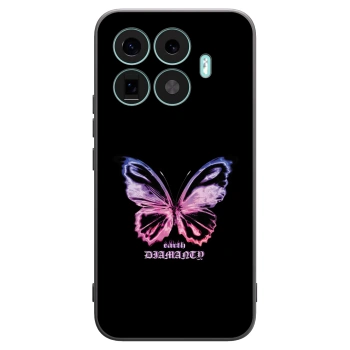 Picasee silikonowe czarne etui na Xiaomi 17T Pro - Diamanty Purple