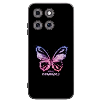 Picasee silikonowe czarne etui na Motorola Moto G77 - Diamanty Purple