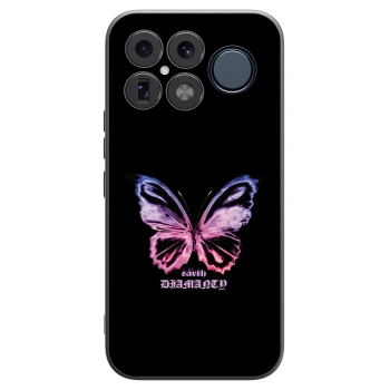 Picasee silikonowe czarne etui na Xiaomi Poco F8 Ultra - Diamanty Purple