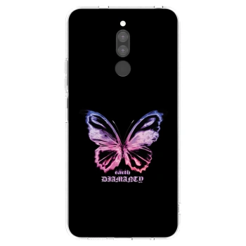 Picasee silikonowe przeźroczyste etui na Xiaomi Redmi 8 - Diamanty Purple