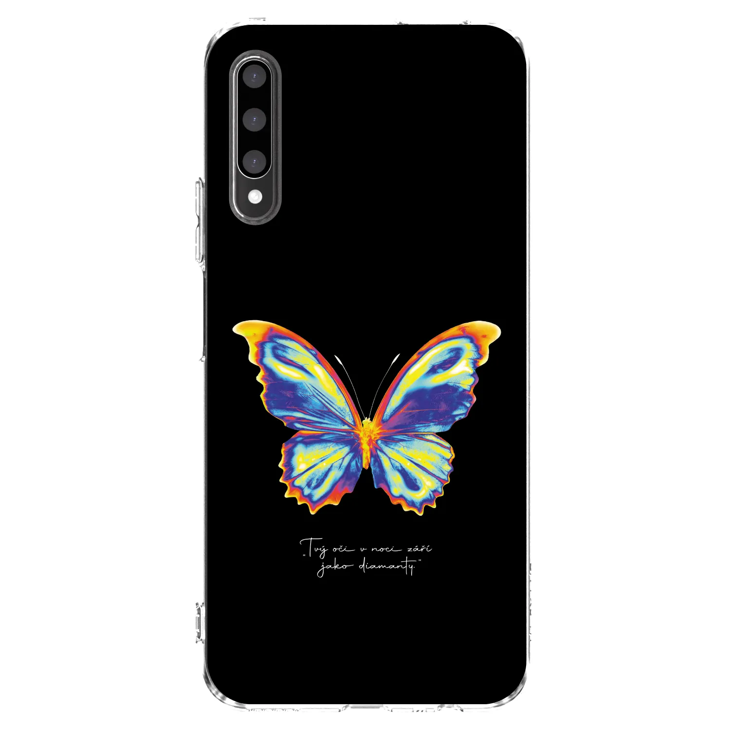 Picasee silikonowe przeźroczyste etui na Honor 9X Pro - Diamanty Black