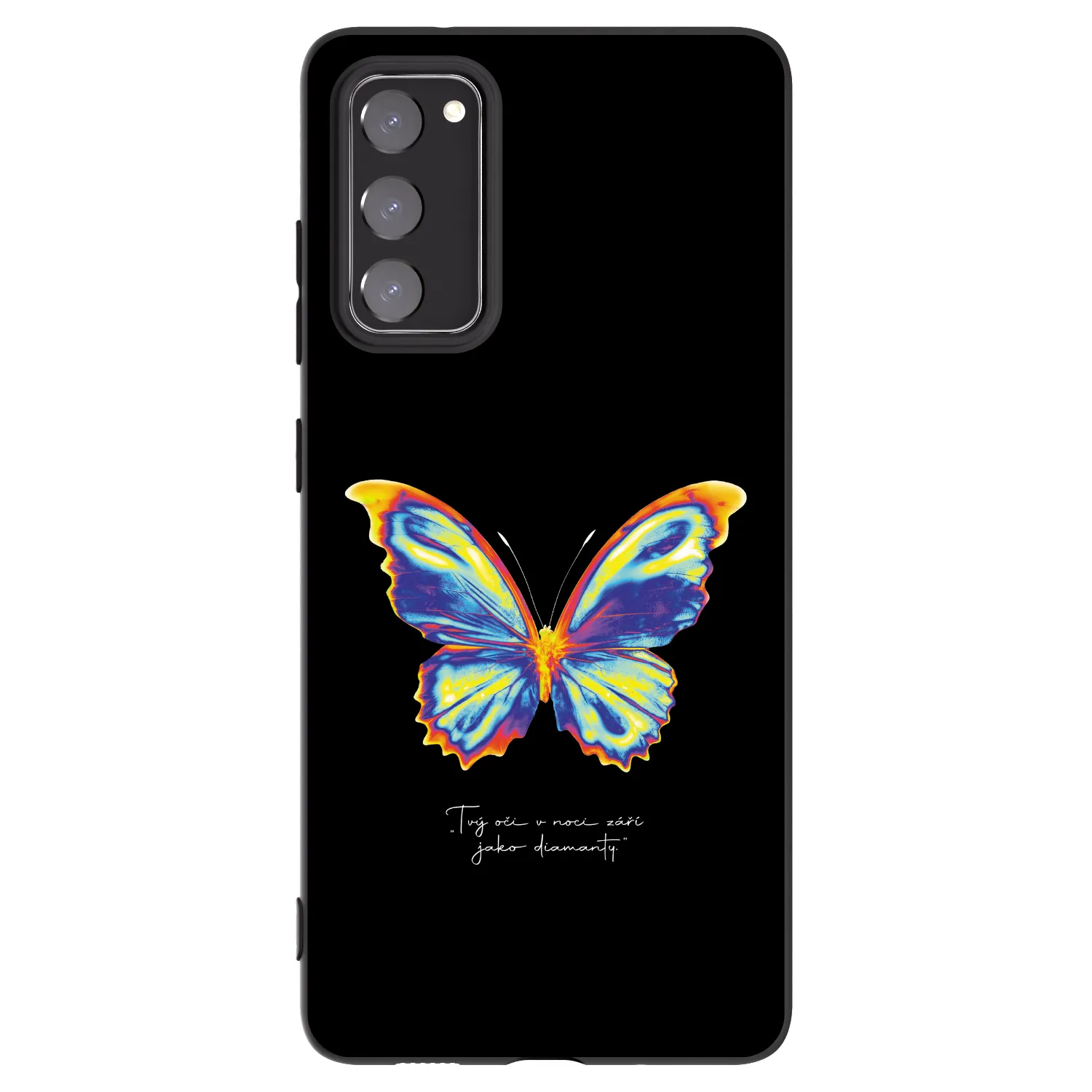 Picasee silikonowe czarne etui na Samsung Galaxy S20 FE - Diamanty Black