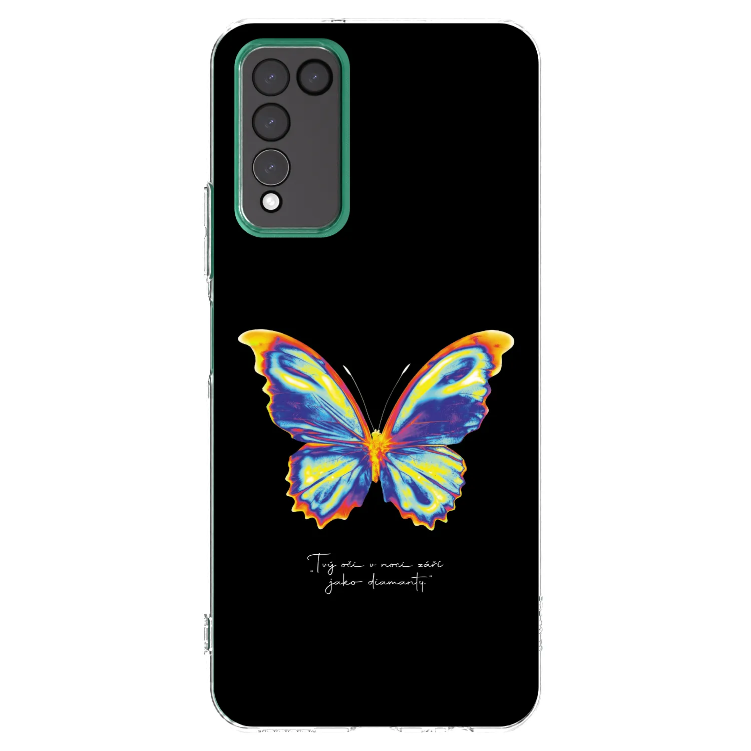 Picasee silikonowe przeźroczyste etui na Honor 10X Lite - Diamanty Black