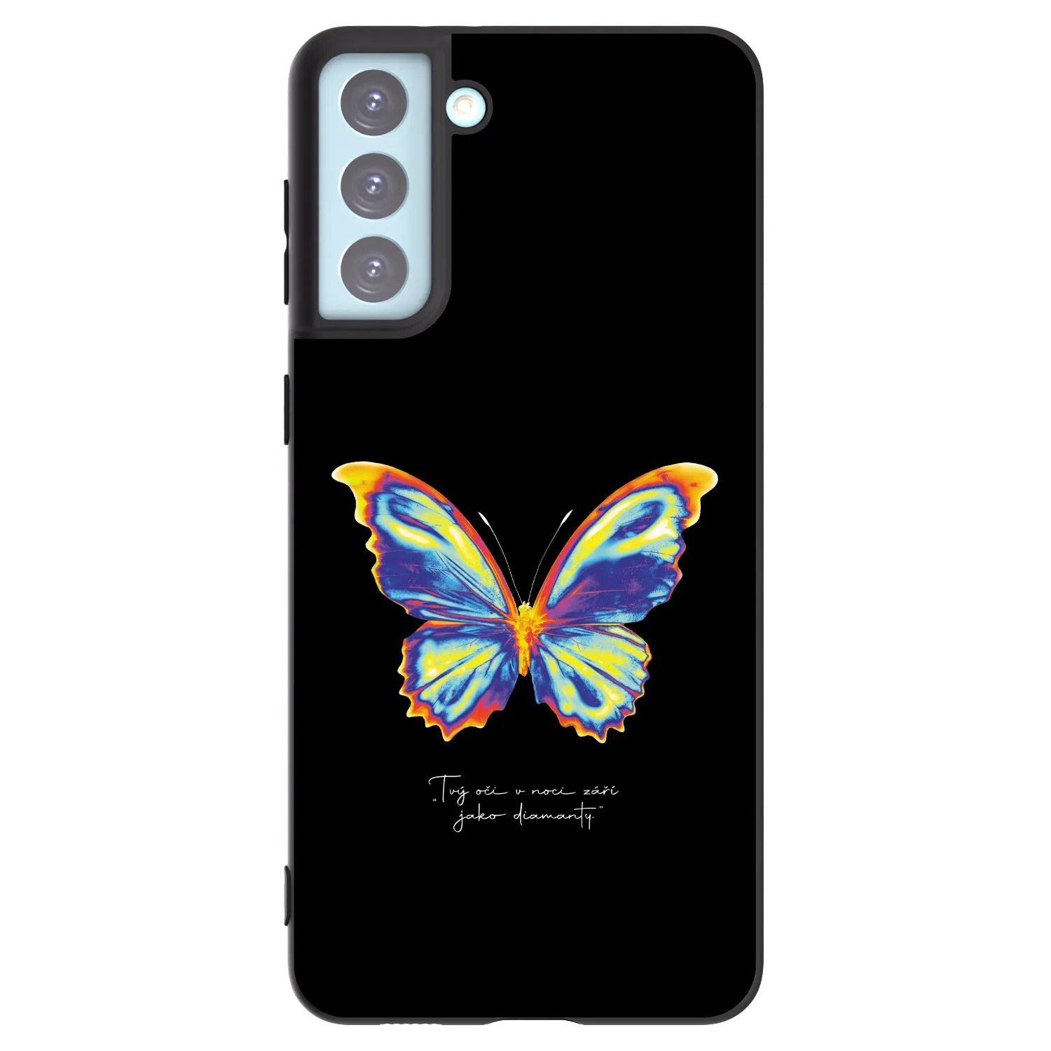Picasee silikonowe czarne etui na Samsung Galaxy S21+ 5G G996F - Diamanty Black