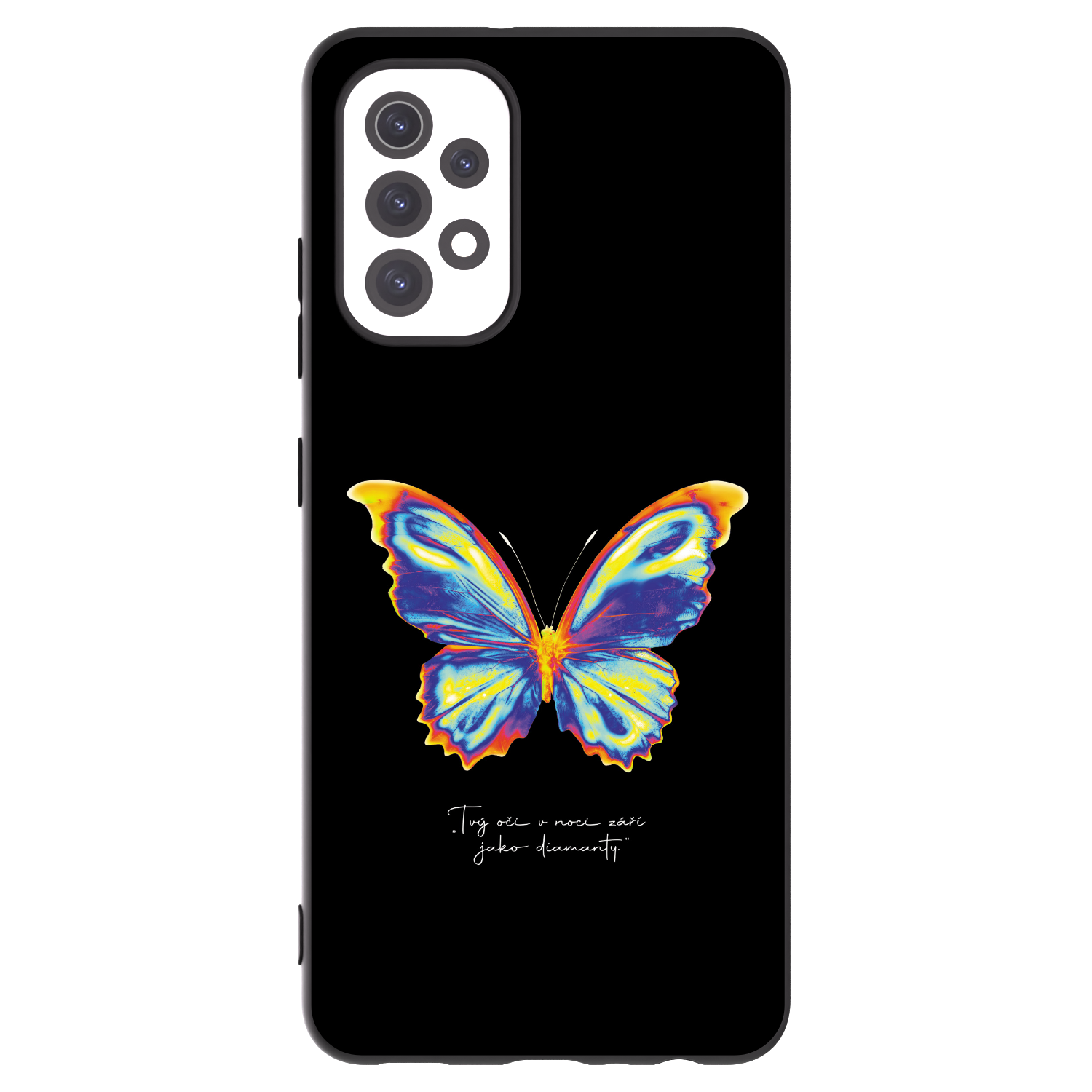 Picasee silikonowe czarne etui na Samsung Galaxy A32 5G A326B - Diamanty Black