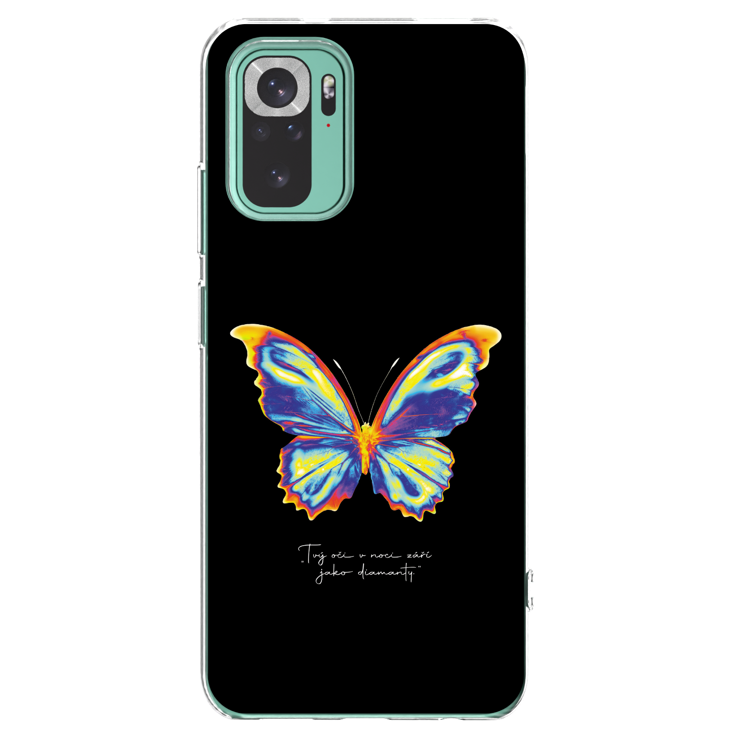 Picasee silikonowe przeźroczyste etui na Xiaomi Redmi Note 10 Pro - Diamanty Black