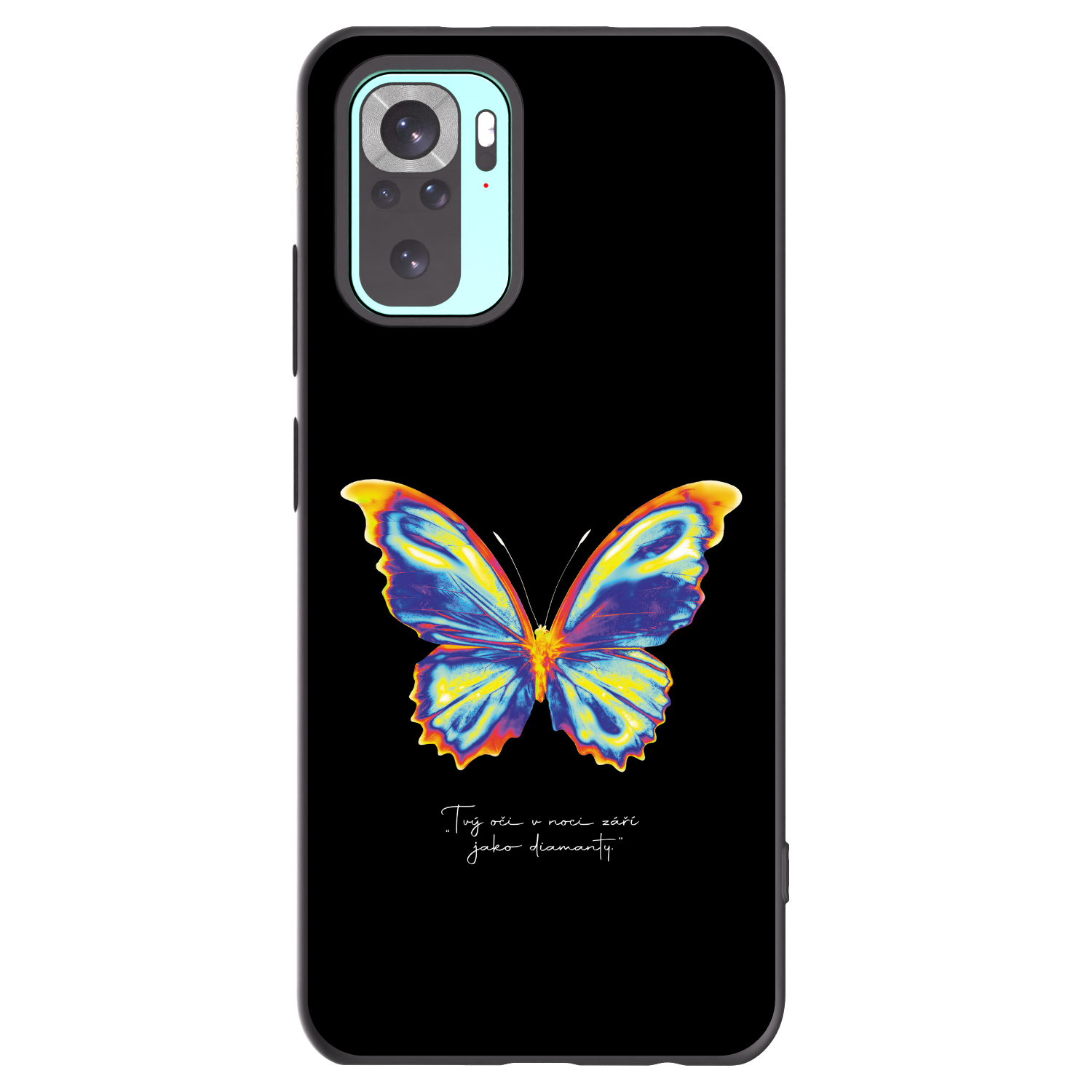 Picasee silikonowe czarne etui na Xiaomi Redmi Note 10 Pro - Diamanty Black
