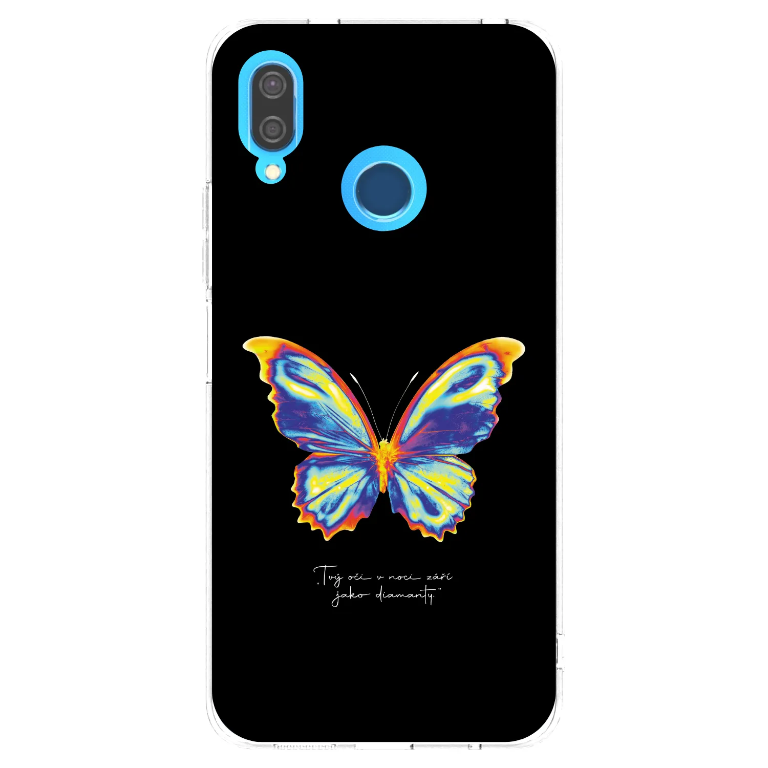 Picasee silikonowe przeźroczyste etui na Huawei P20 Lite - Diamanty Black