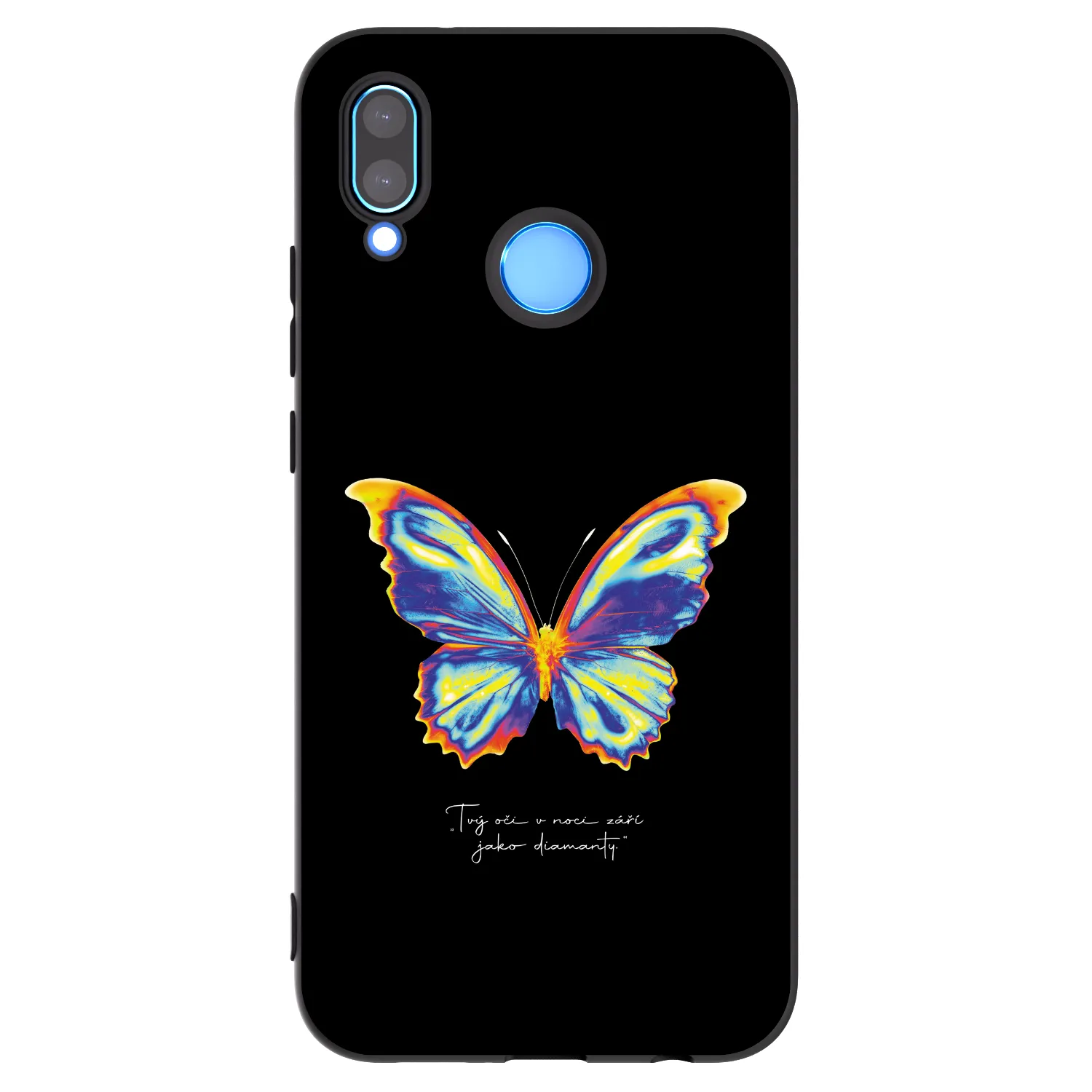 Picasee silikonowe czarne etui na Huawei P20 Lite - Diamanty Black