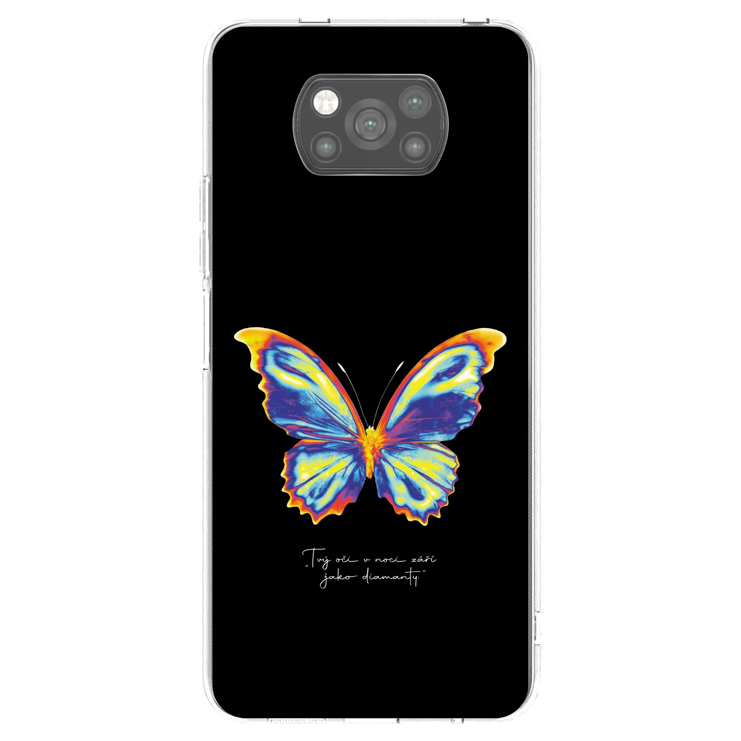 Picasee silikonowe czarne etui na Xiaomi Poco X3 Pro - Diamanty Black