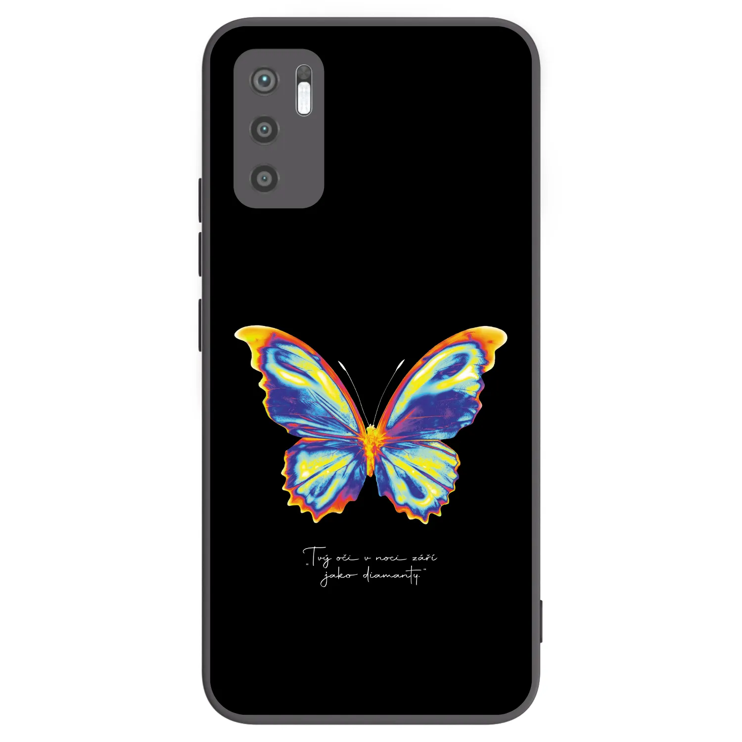 Picasee silikonowe czarne etui na Xiaomi Redmi Note 10 5G - Diamanty Black