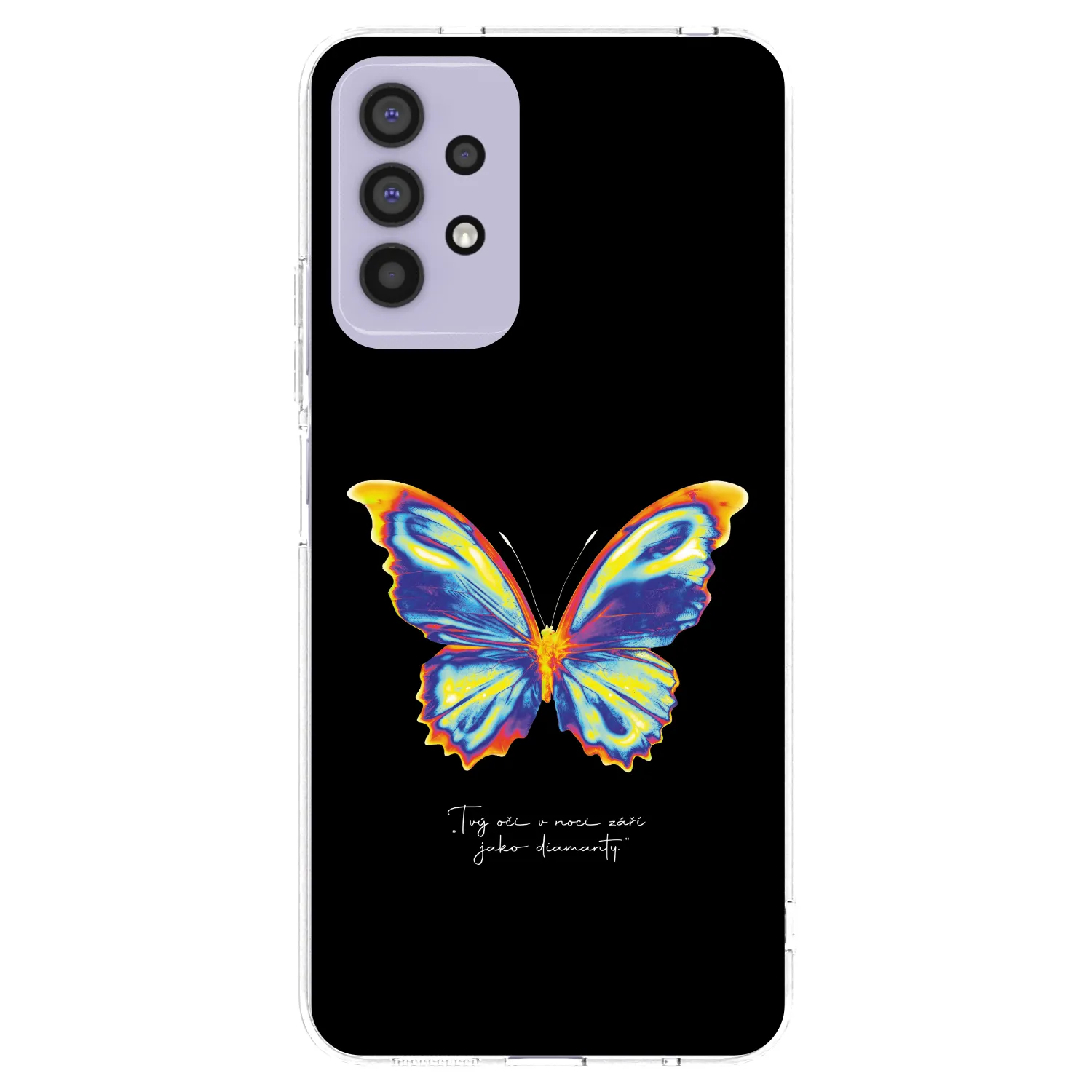 Picasee silikonowe przeźroczyste etui na Samsung Galaxy A32 4G SM-A325F - Diamanty Black