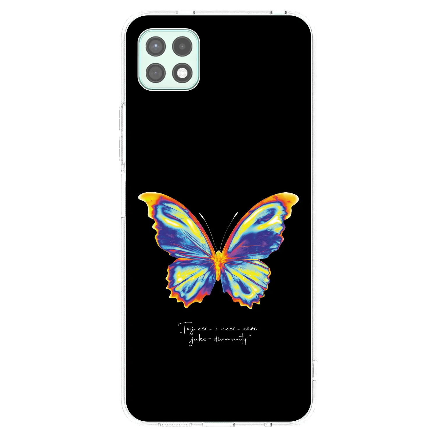 Picasee silikonowe przeźroczyste etui na Samsung Galaxy A22 A226B 5G - Diamanty Black