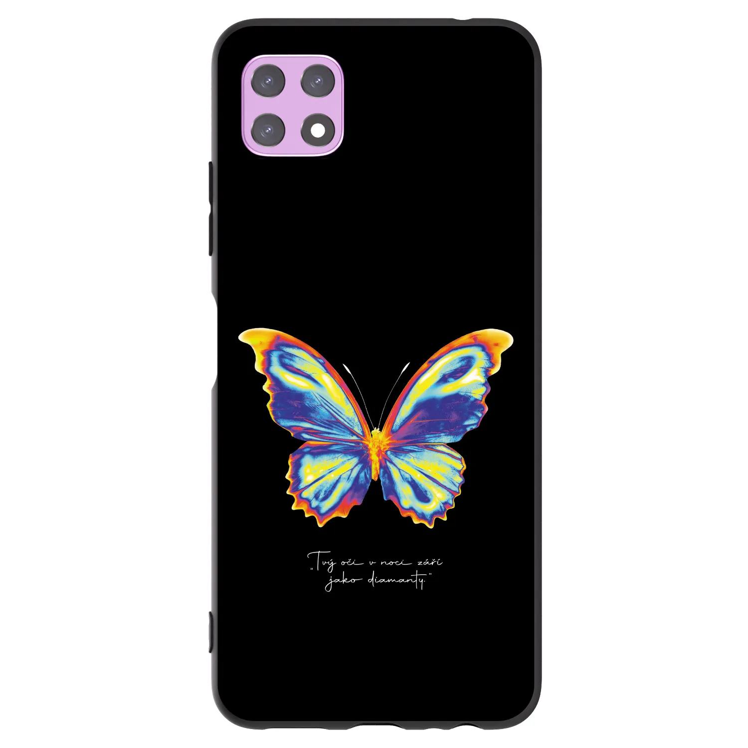Picasee silikonowe czarne etui na Samsung Galaxy A22 A226B 5G - Diamanty Black