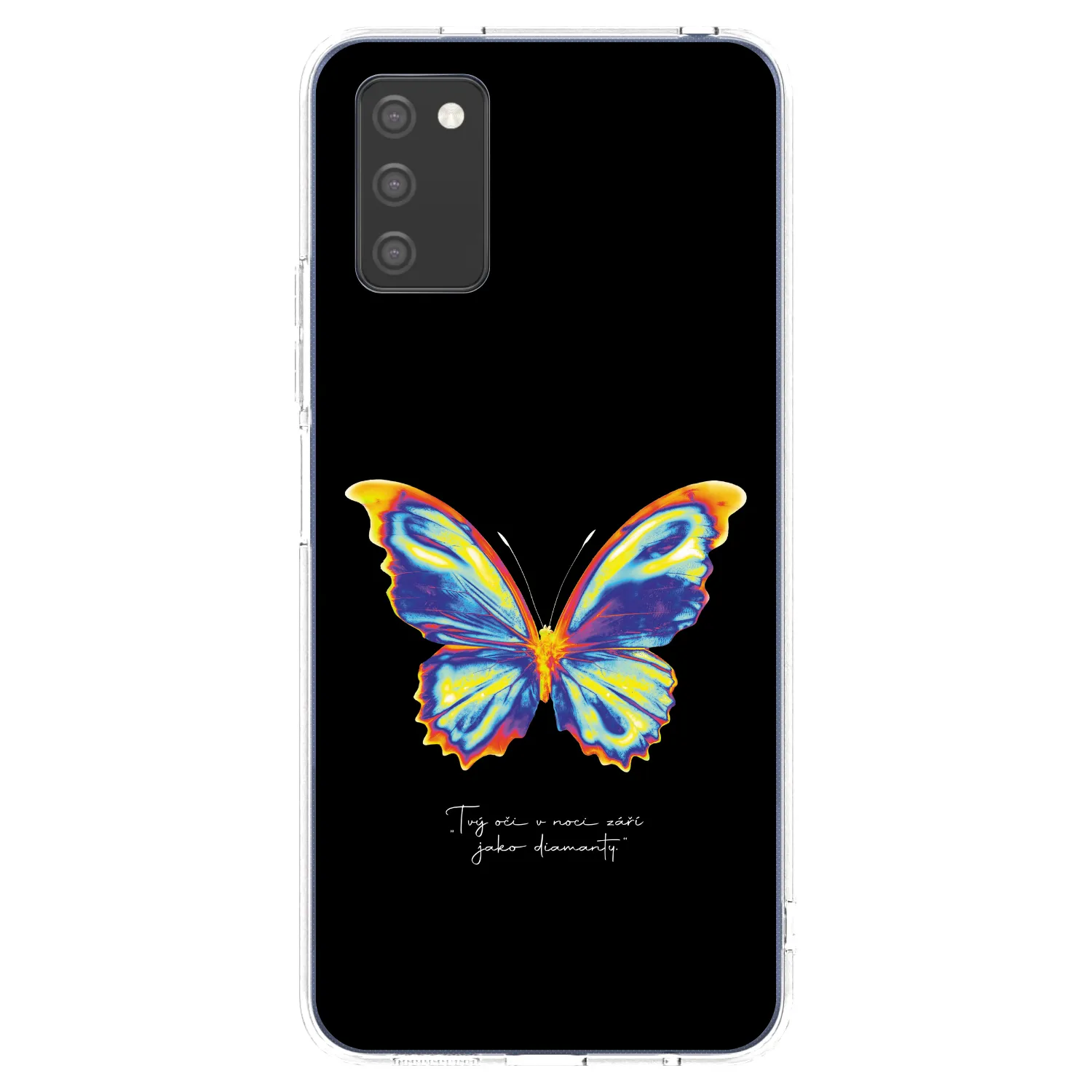 Picasee silikonowe przeźroczyste etui na Samsung Galaxy A02s A025G - Diamanty Black