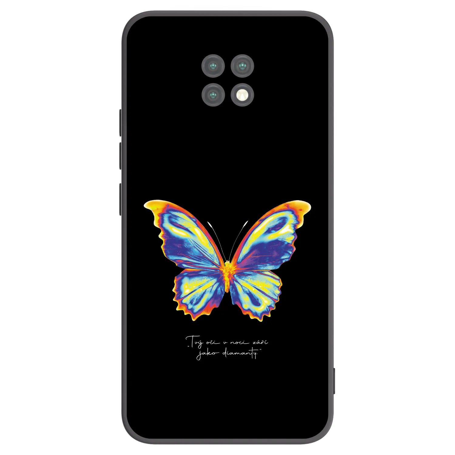 Picasee silikonowe czarne etui na Xiaomi Redmi Note 9T - Diamanty Black