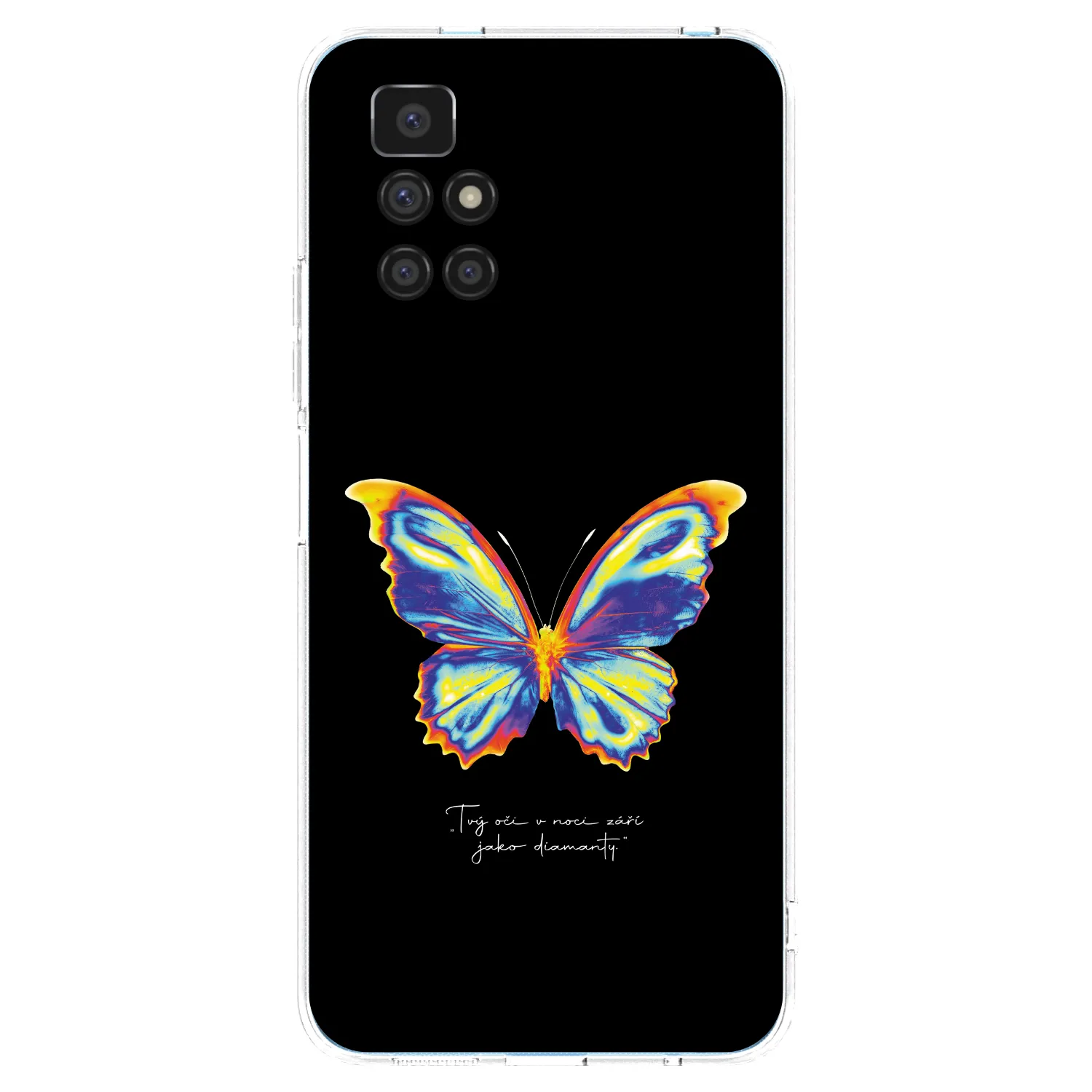 Picasee silikonowe przeźroczyste etui na Xiaomi Redmi 10 - Diamanty Black